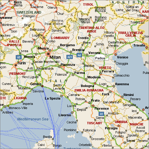 carte milano italie